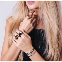 Onyx Ring in Gold